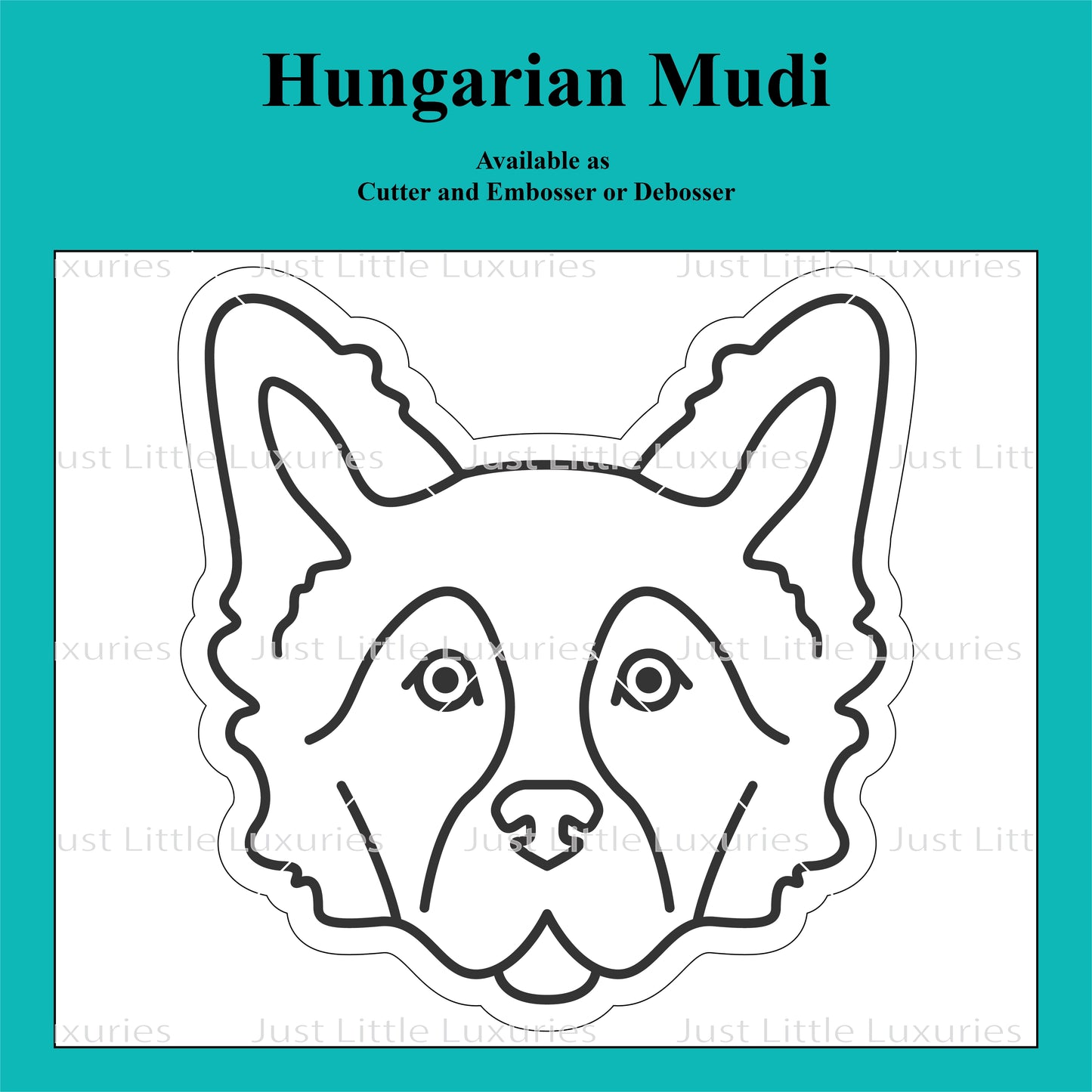 Hungarian Mudi Cookie Cutter and Embosser