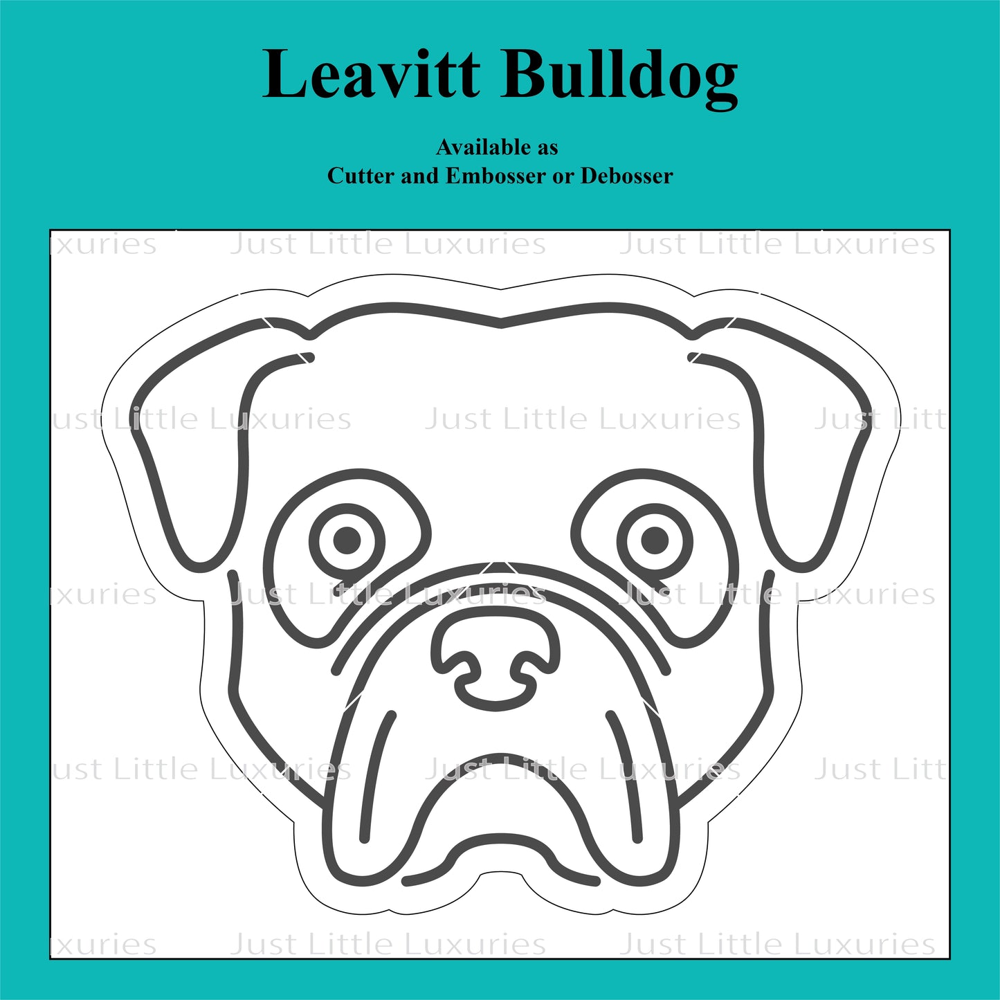 Leavitt Bulldog Cookie Cutter and Embosser