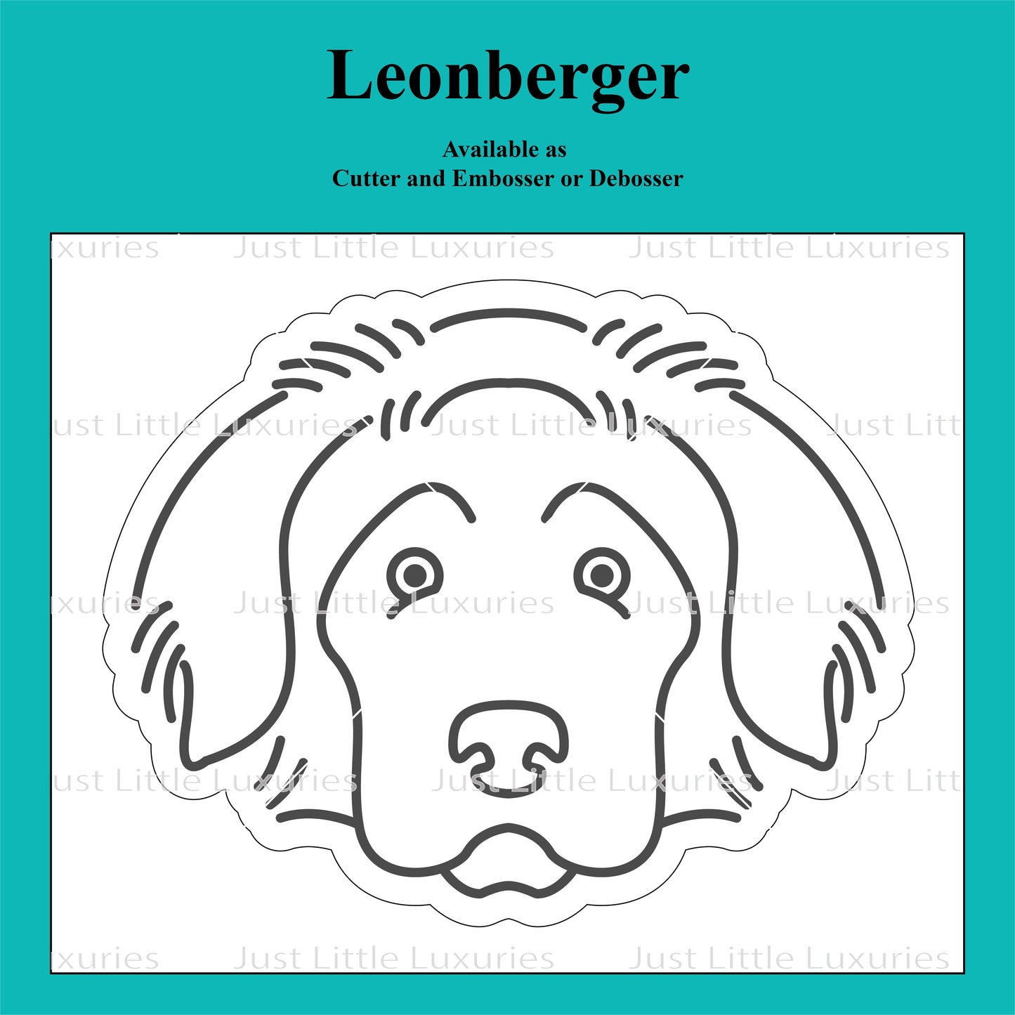 Leonberger Cookie Cutter and Embosser