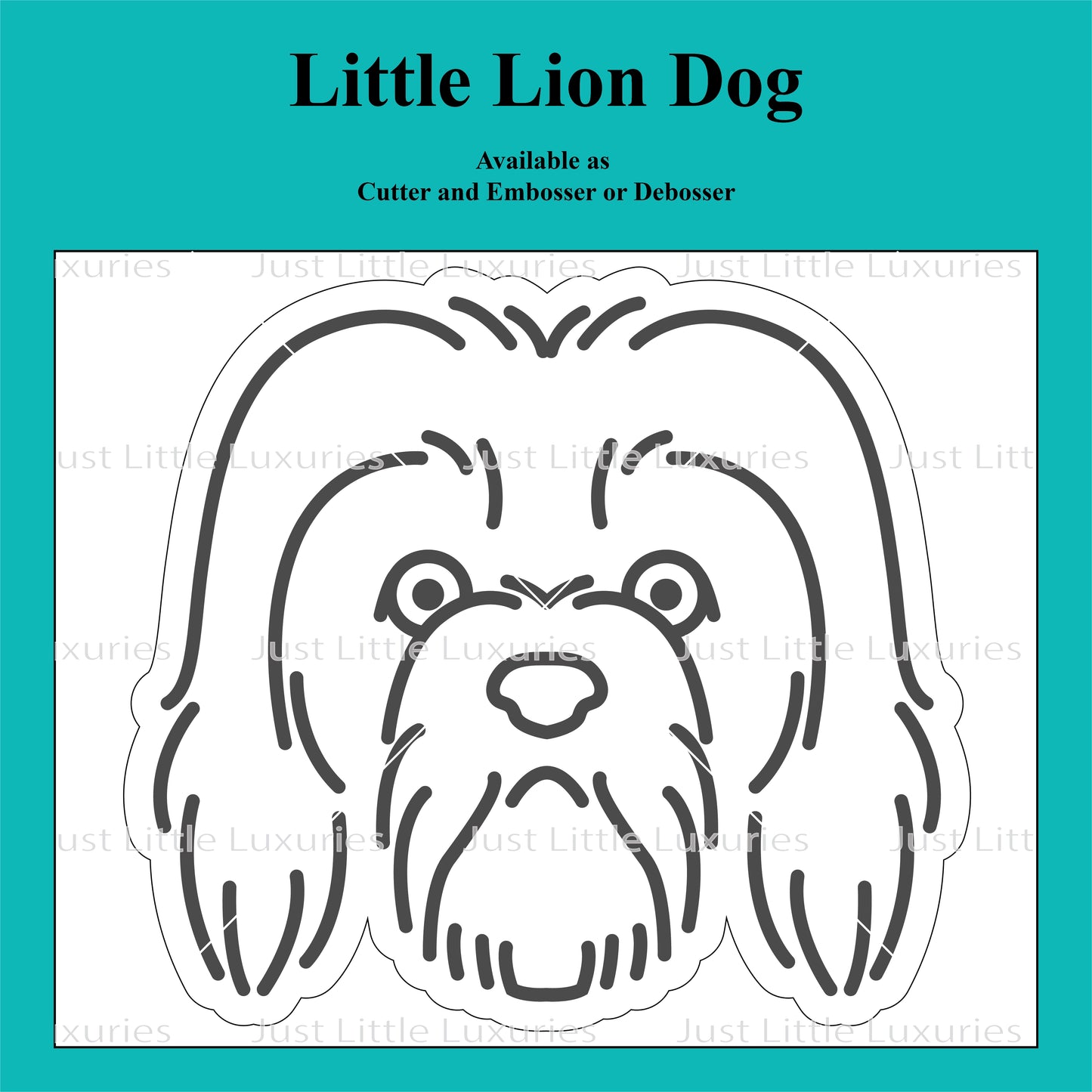 Little Lion Dog Cookie Cutter and Embosser