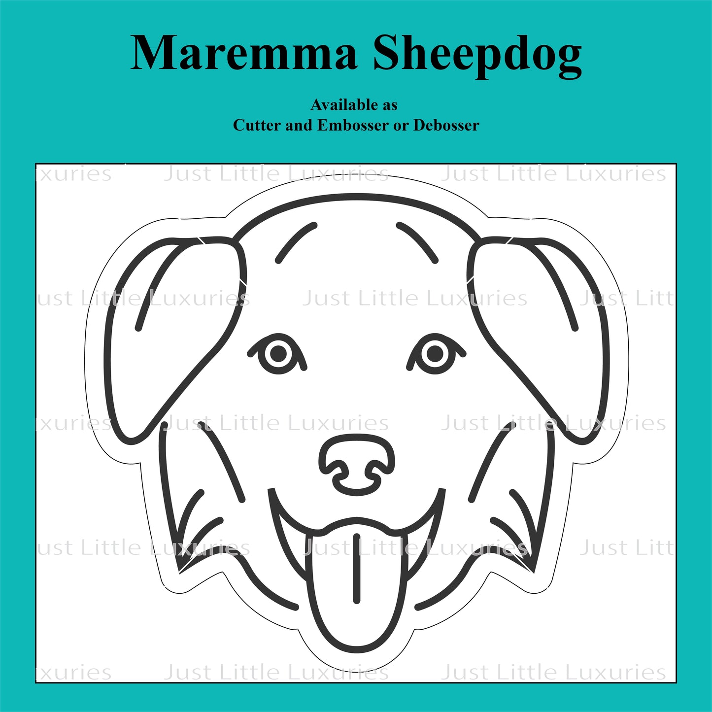 Maremma Sheepdog Cookie Cutter and Embosser