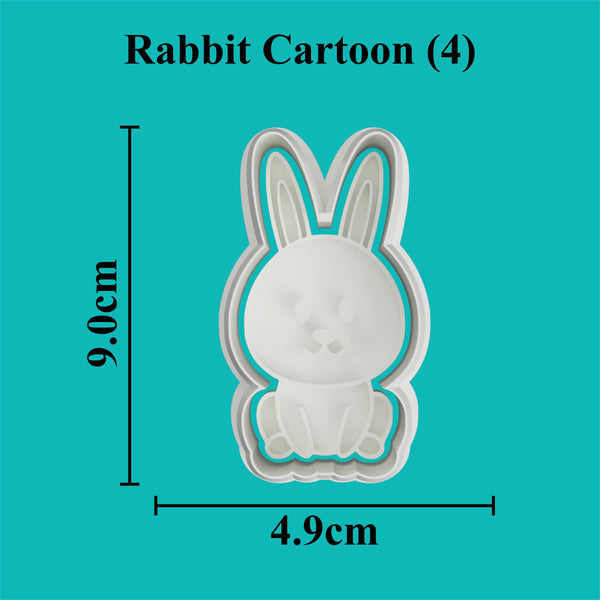 Rabbit Cartoon (4) Cookie Cutter .