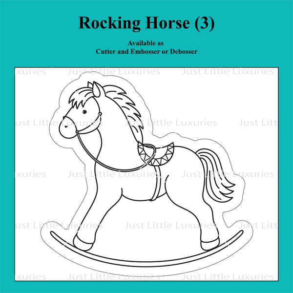 Rocking Horse (3) Cookie Cutter