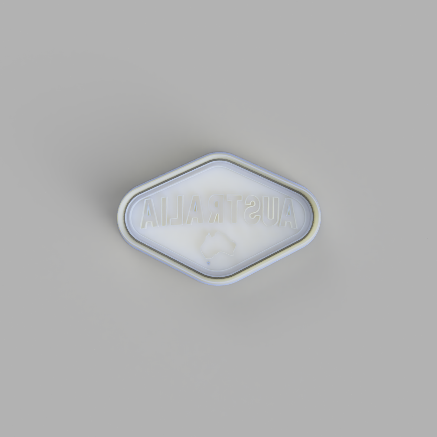 Australia (Vegemite Logo Style) Cookie Cutter and Embosser - just-little-luxuries