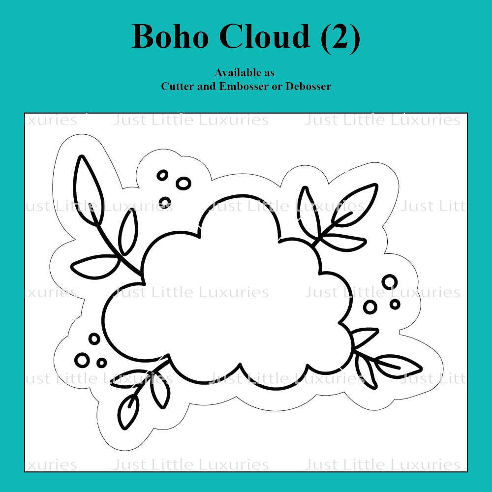 Boho Cloud (2) Cutter and Embosser/Debosser