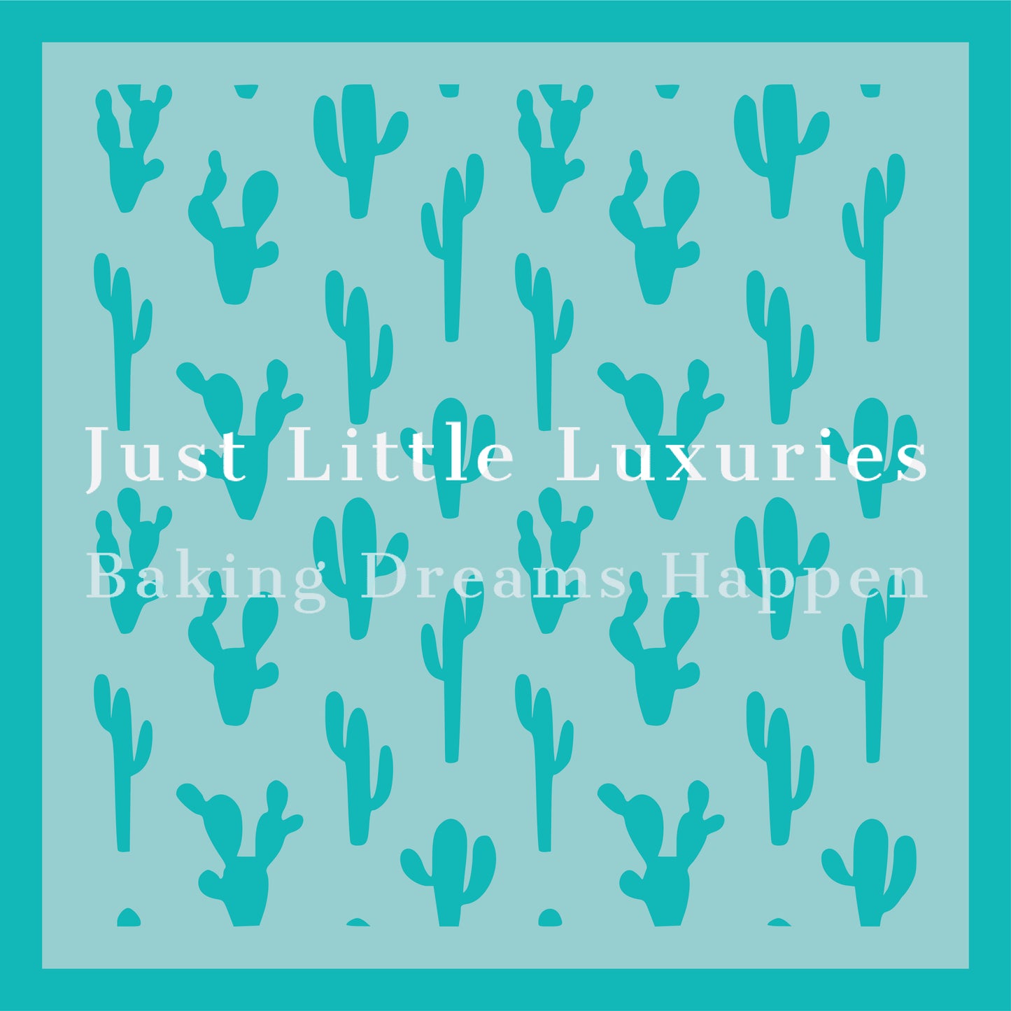 Cactus Scatter Cookie Stencil