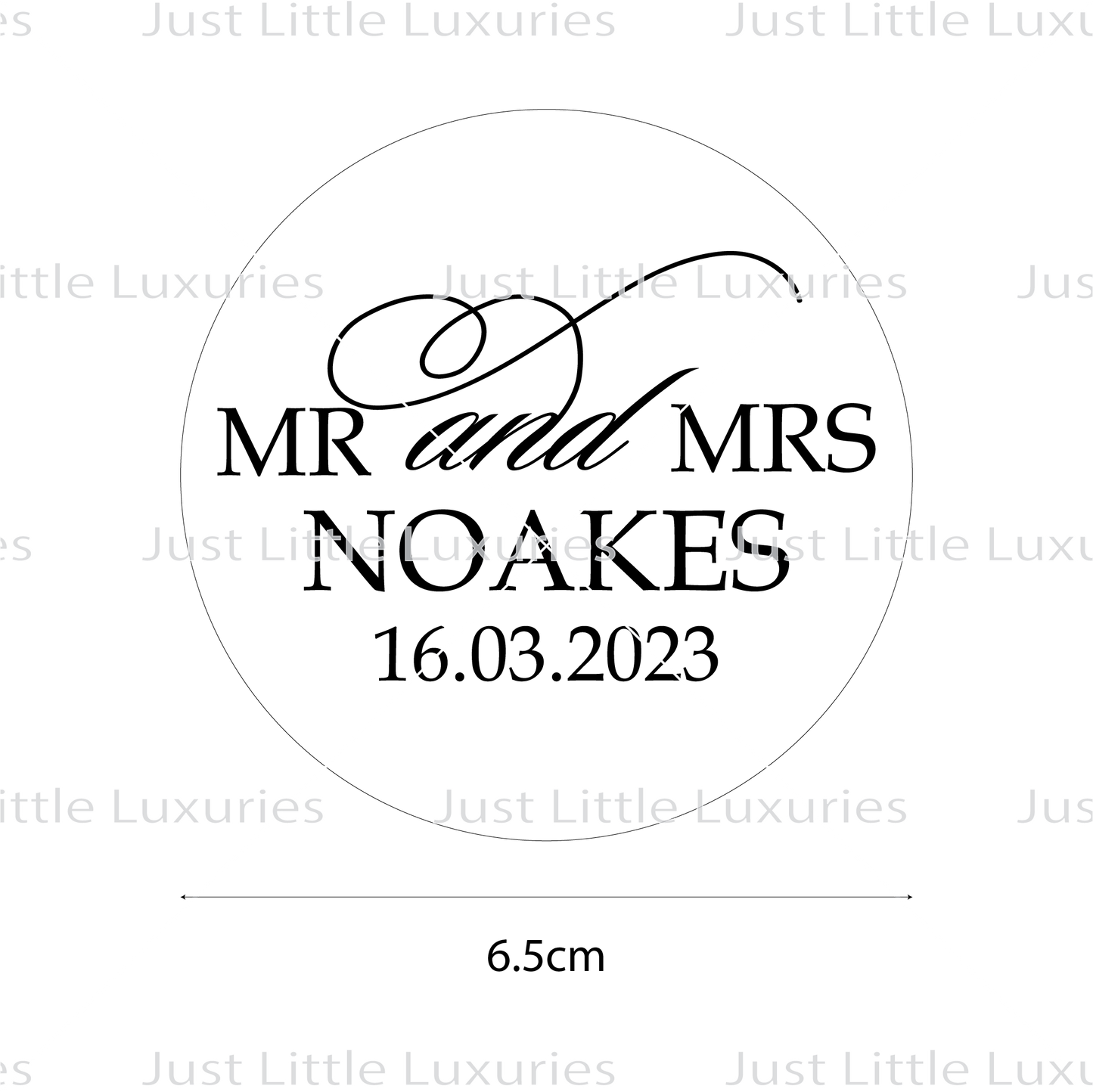 Personalised Wedding Cookie stamp