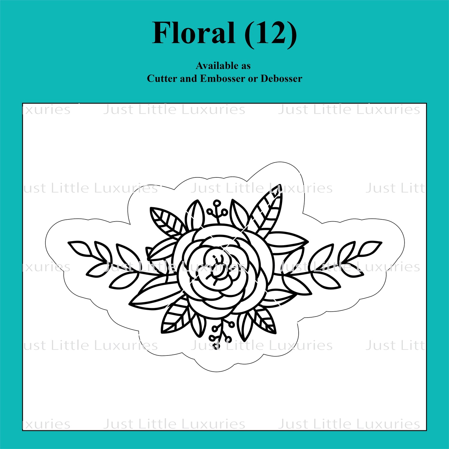 Floral (12) Cutter and Embosser/Debosser