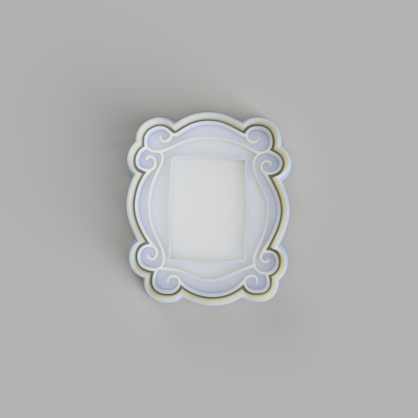 Frame cookie cutter and stamper.