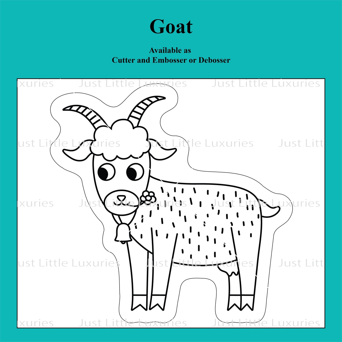 On the Farm - Goat Cookie Cutter