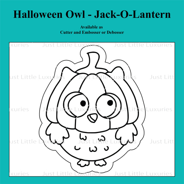 Halloween Owl - Jack-o-lantern Cookie Cutter