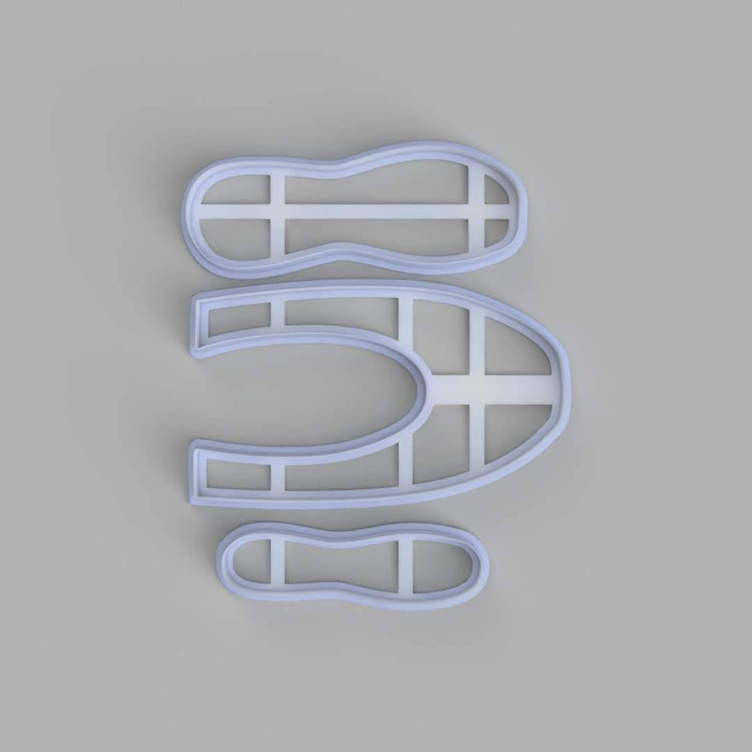 Gumpaste / Fondant Ballet Slippers Template cutter - just-little-luxuries