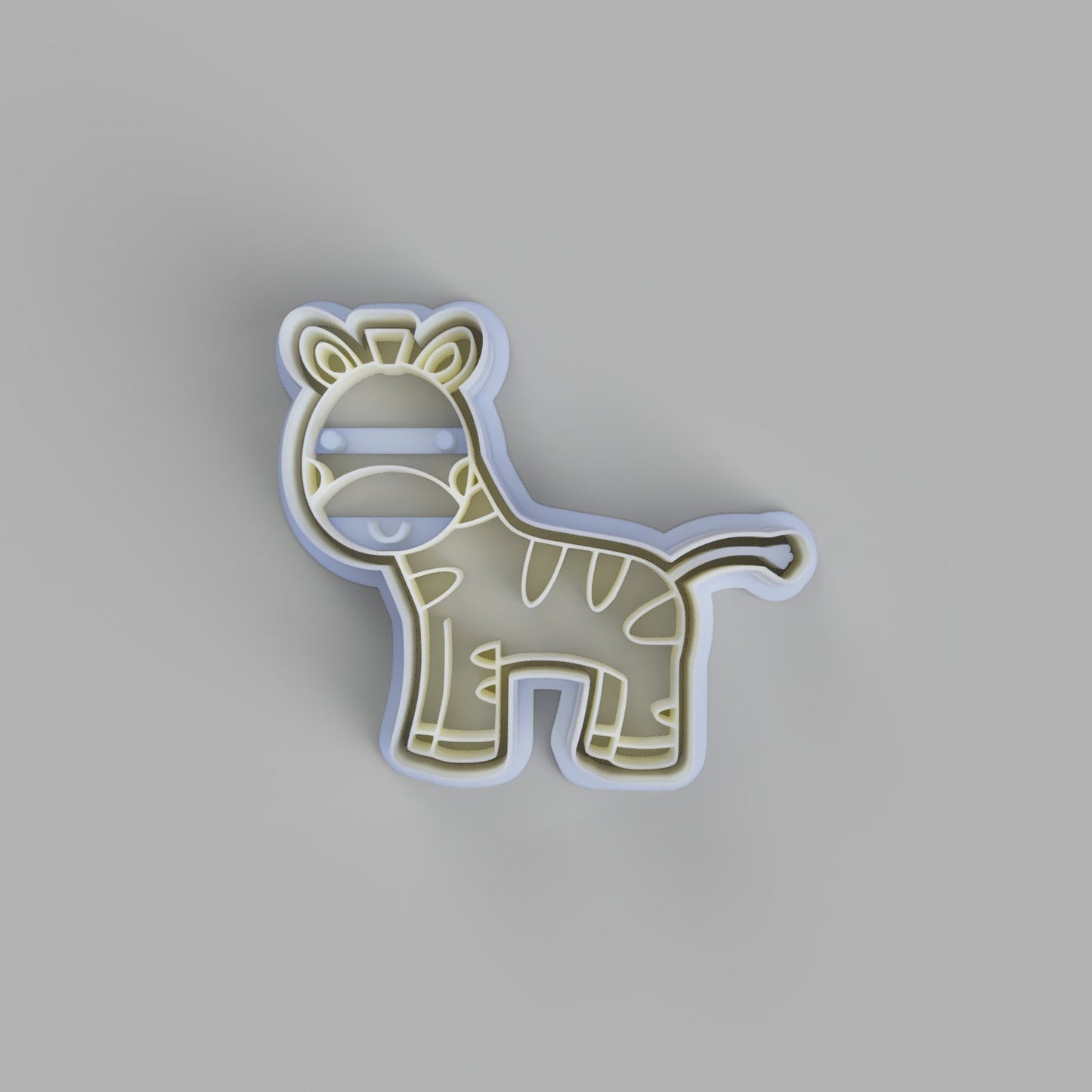 Zebra cookie cutter and stamper - just-little-luxuries