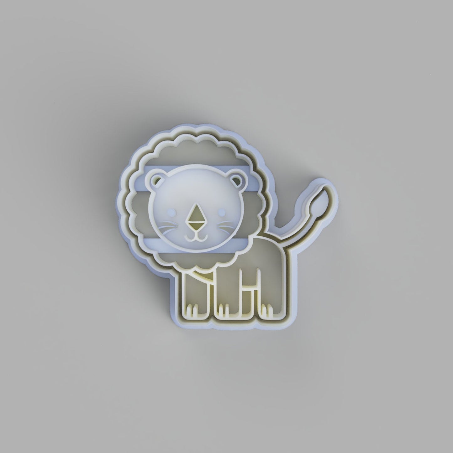 Lion cookie cutter and stamper - just-little-luxuries