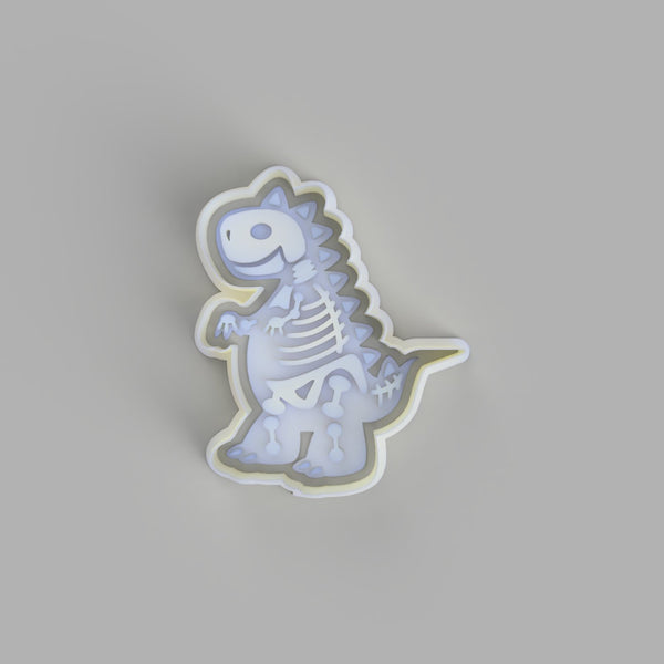 T-rex skeleton cookie cutter and stamp. - just-little-luxuries