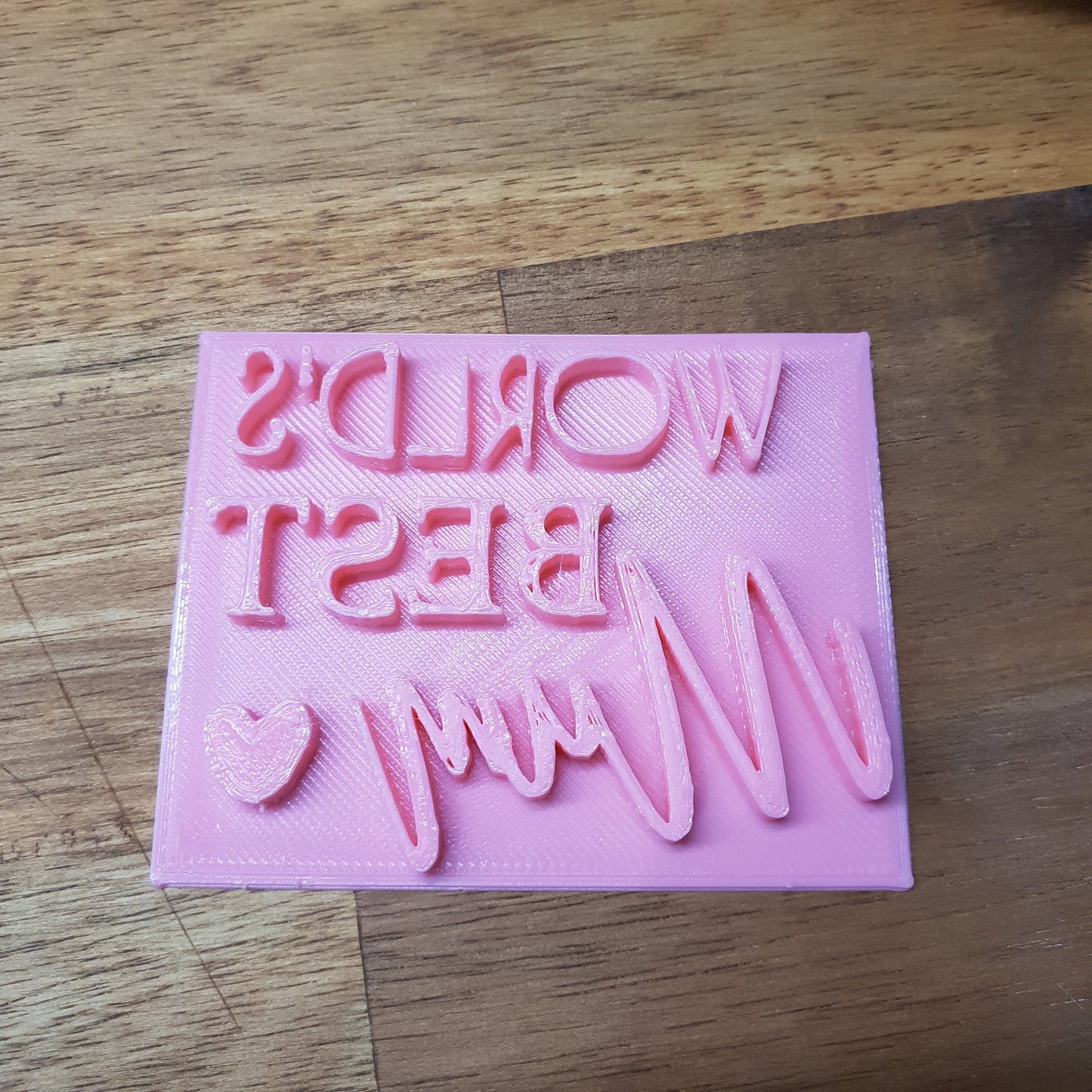 Worlds best mum fondant embosser - just-little-luxuries