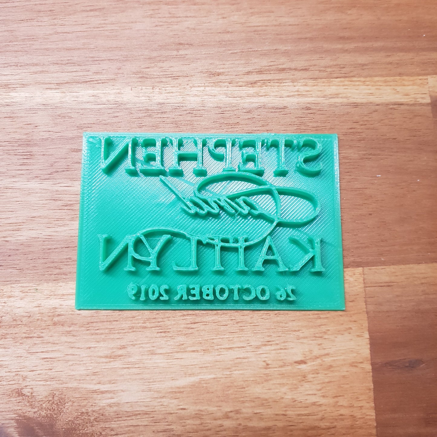 Custom Wedding Embosser First Names and Date - just-little-luxuries