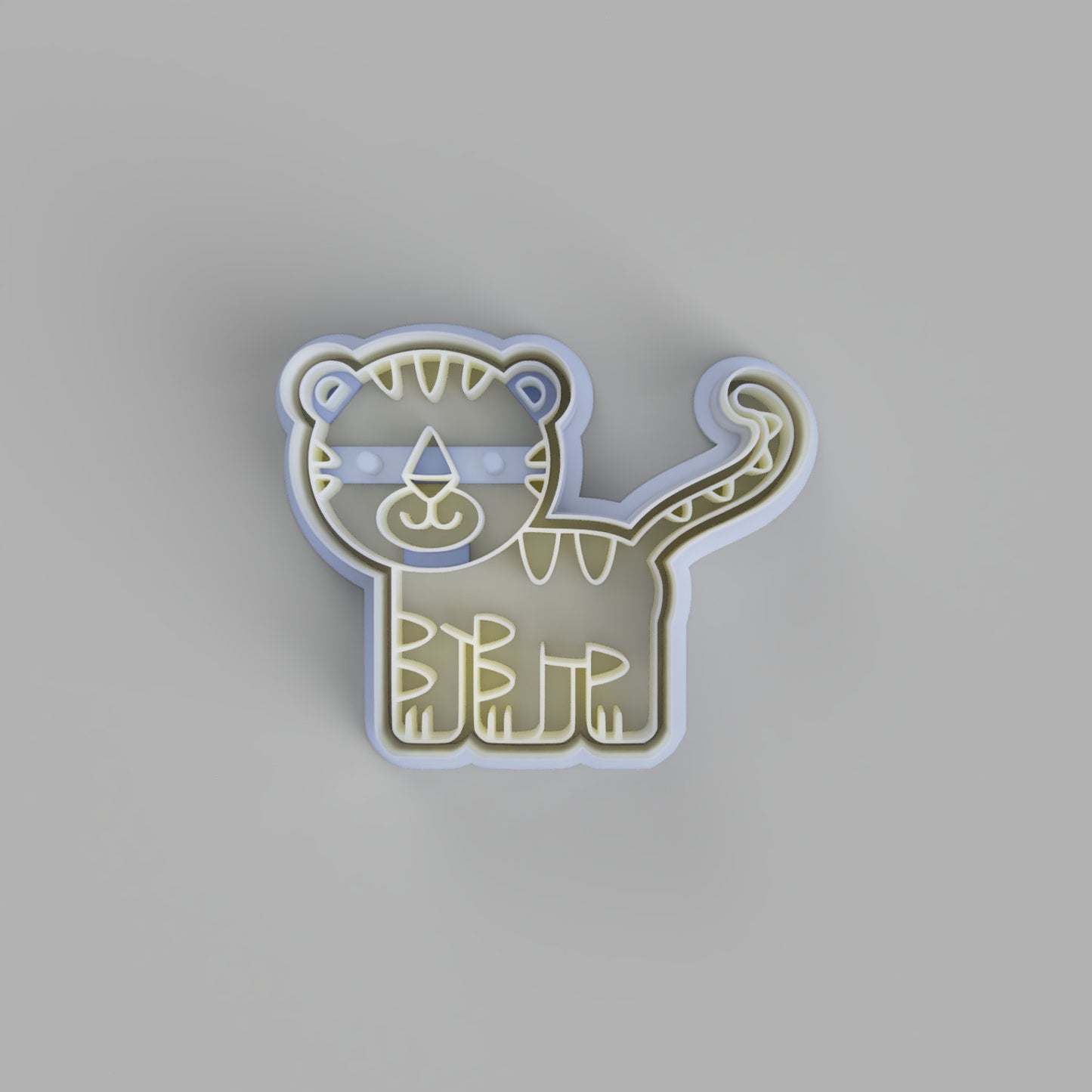 Tiger cookie cutter and stamper - just-little-luxuries