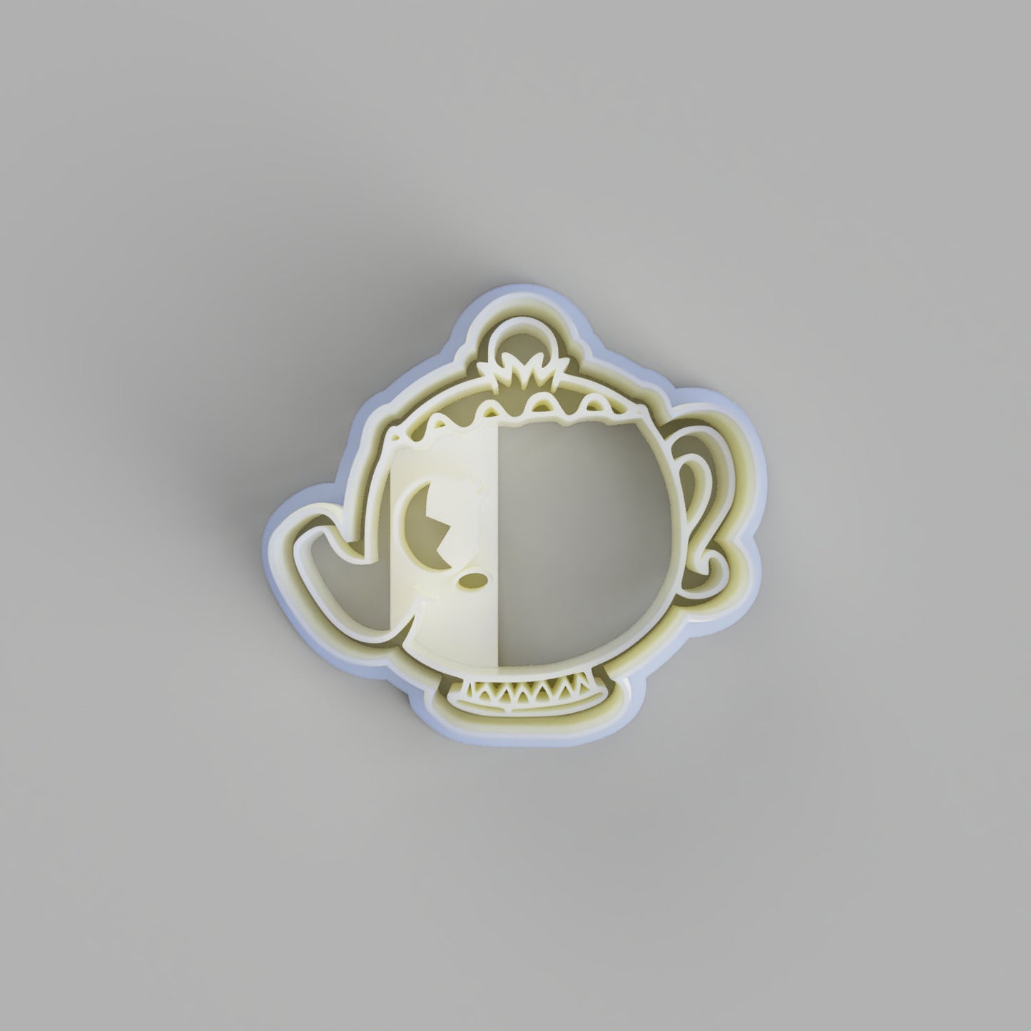 Chibi Mrs Potts Cookie Cutter and stamp - just-little-luxuries
