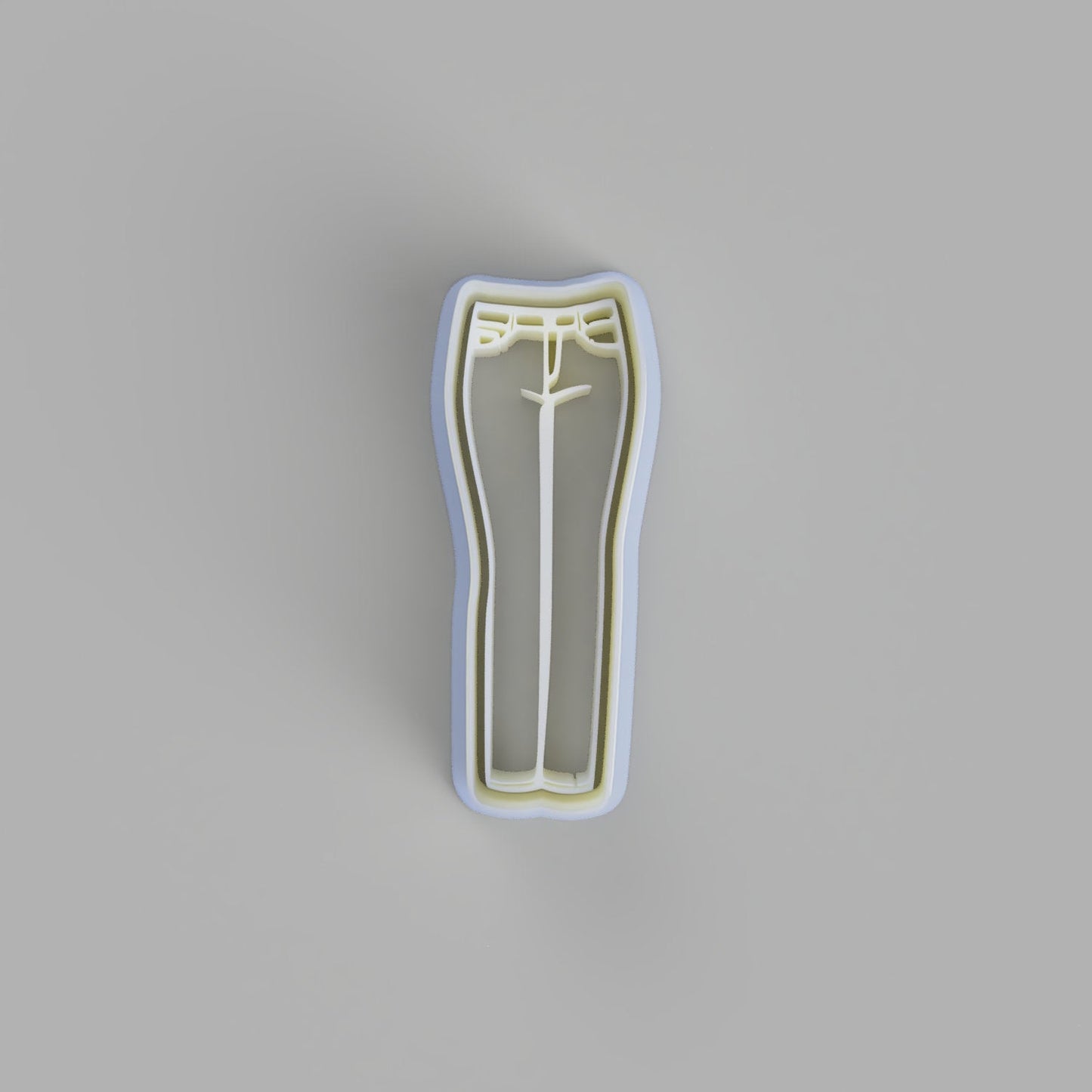 Ladies Straight leg Jeans cookie cutter. Ladies pants fondant cutter. - just-little-luxuries