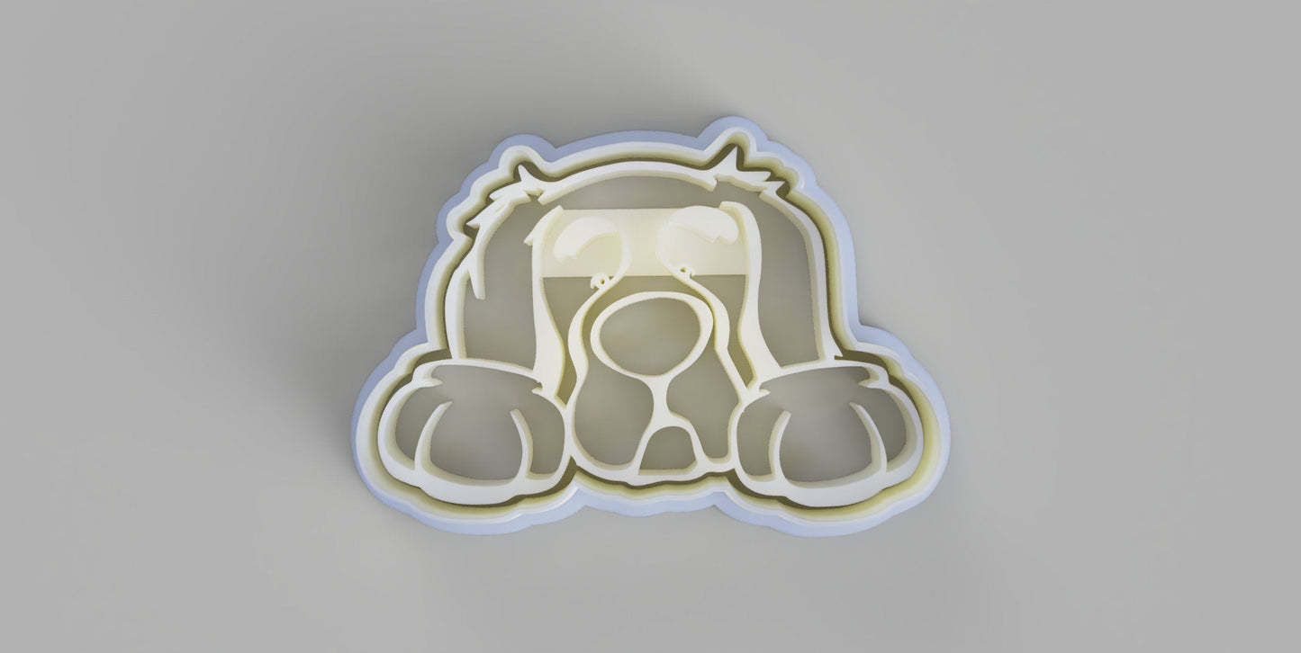 Golden retriever dog face and paws cookie cutter - just-little-luxuries