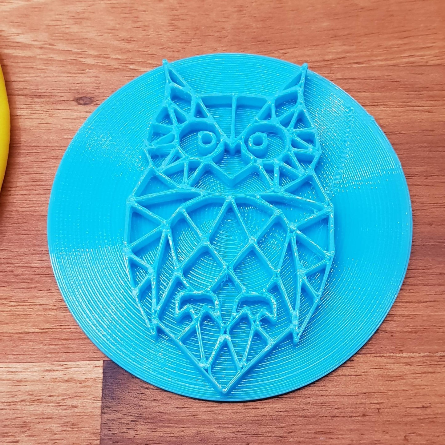 Geometric owl Cookie Embosser. Geometric Animal Fondant Embossers. - just-little-luxuries