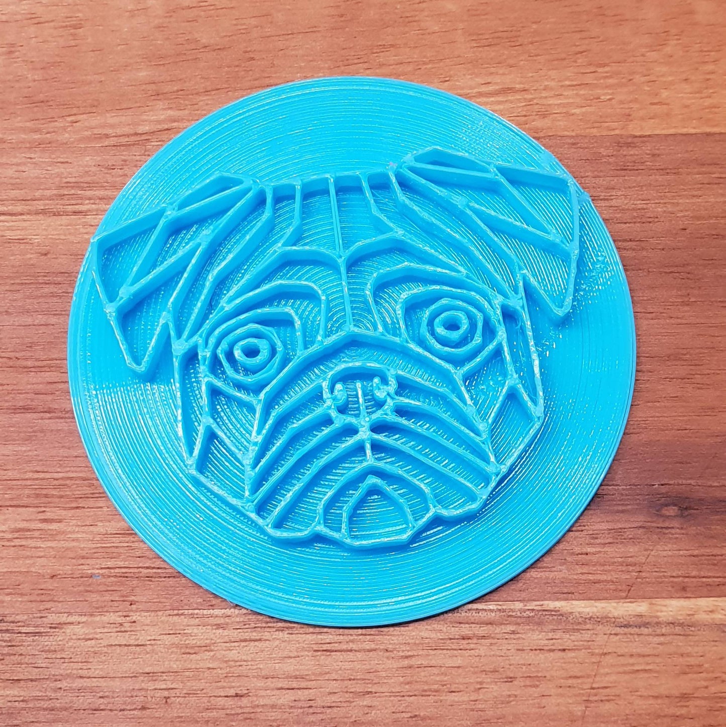 Geometric pug Cookie Embosser - just-little-luxuries
