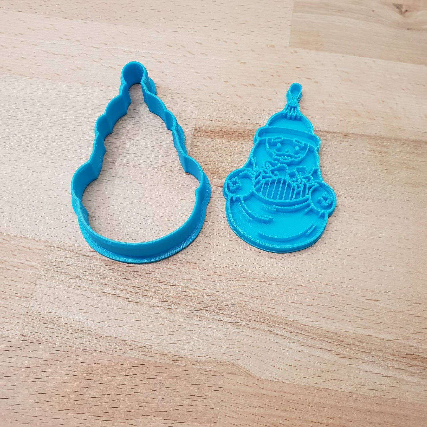 Christmas bauble cookie cutter - santa with sack of presents - just-little-luxuries