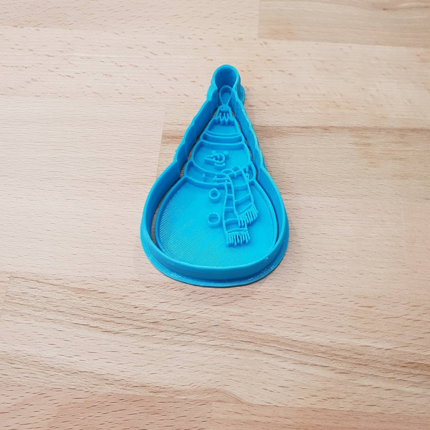Christmas bauble cookie cutter - snowman - just-little-luxuries