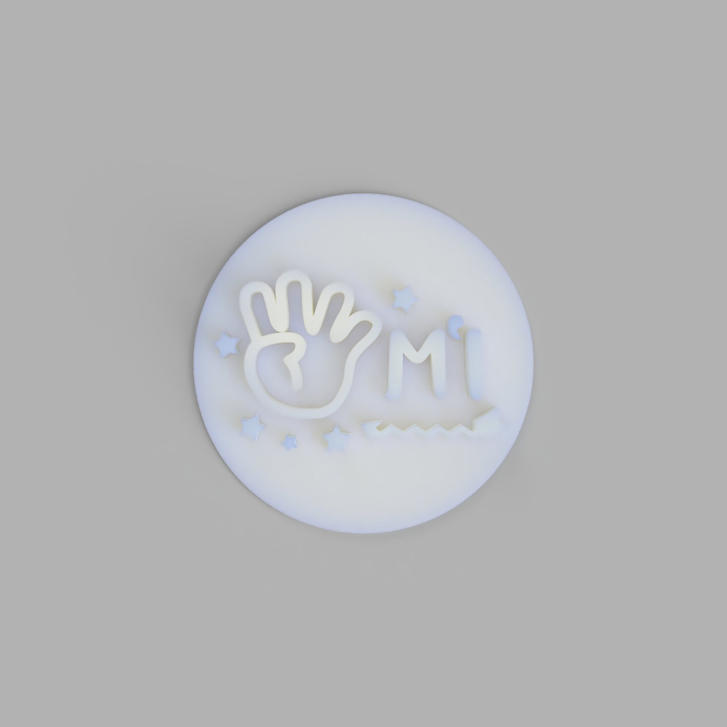 I'm Four. Fourth Birthday - birthday cookie stamp fondant embosser - just-little-luxuries