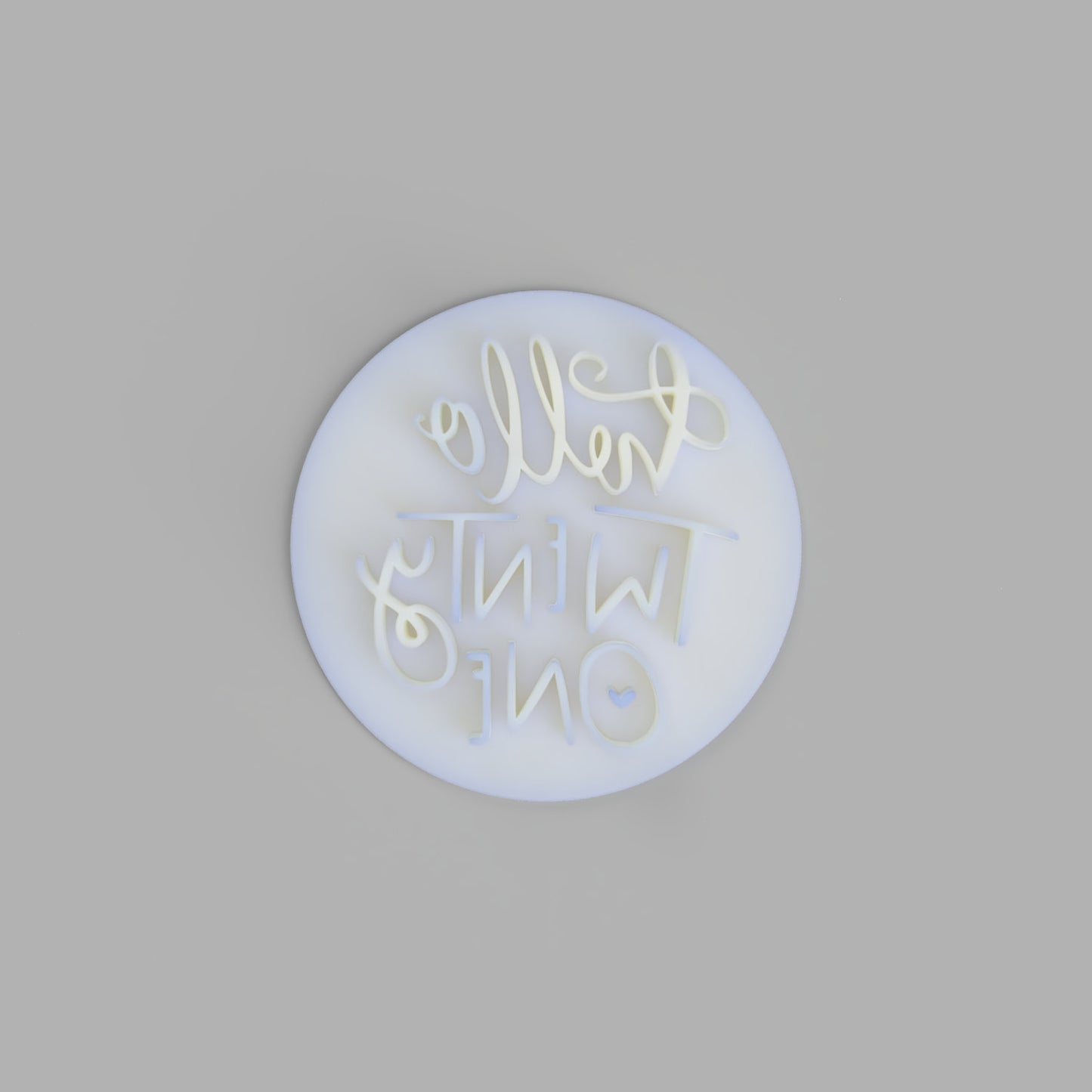 Hello Twenty One - 21st birthday cookie stamp fondant embosser - just-little-luxuries