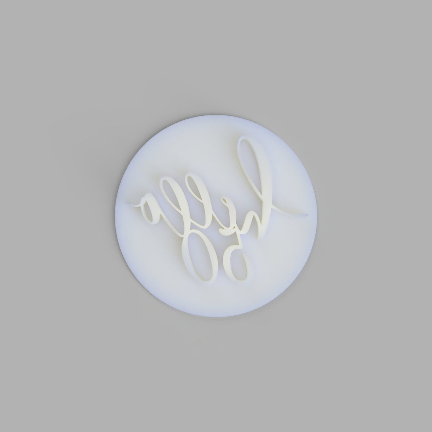 Hello Fifty - 50th birthday cookie stamp fondant embosser - just-little-luxuries