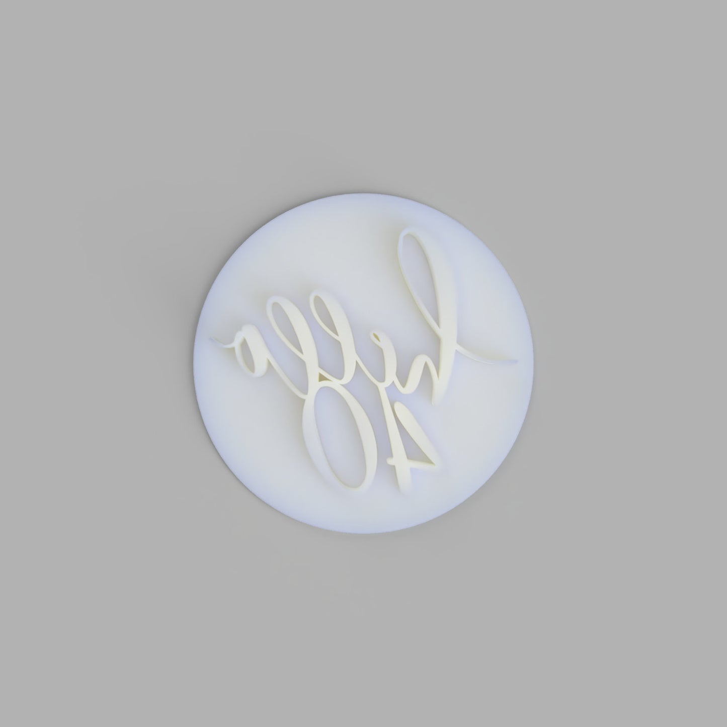 Hello Forty - 40th birthday cookie stamp fondant embosser - just-little-luxuries