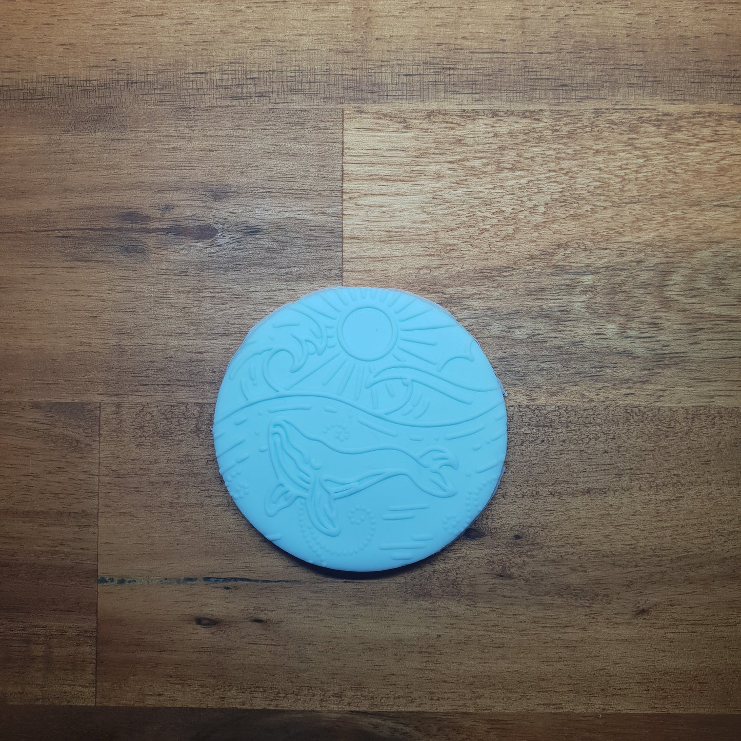 Whale in ocean scene Raised 3D Embosser. - just-little-luxuries