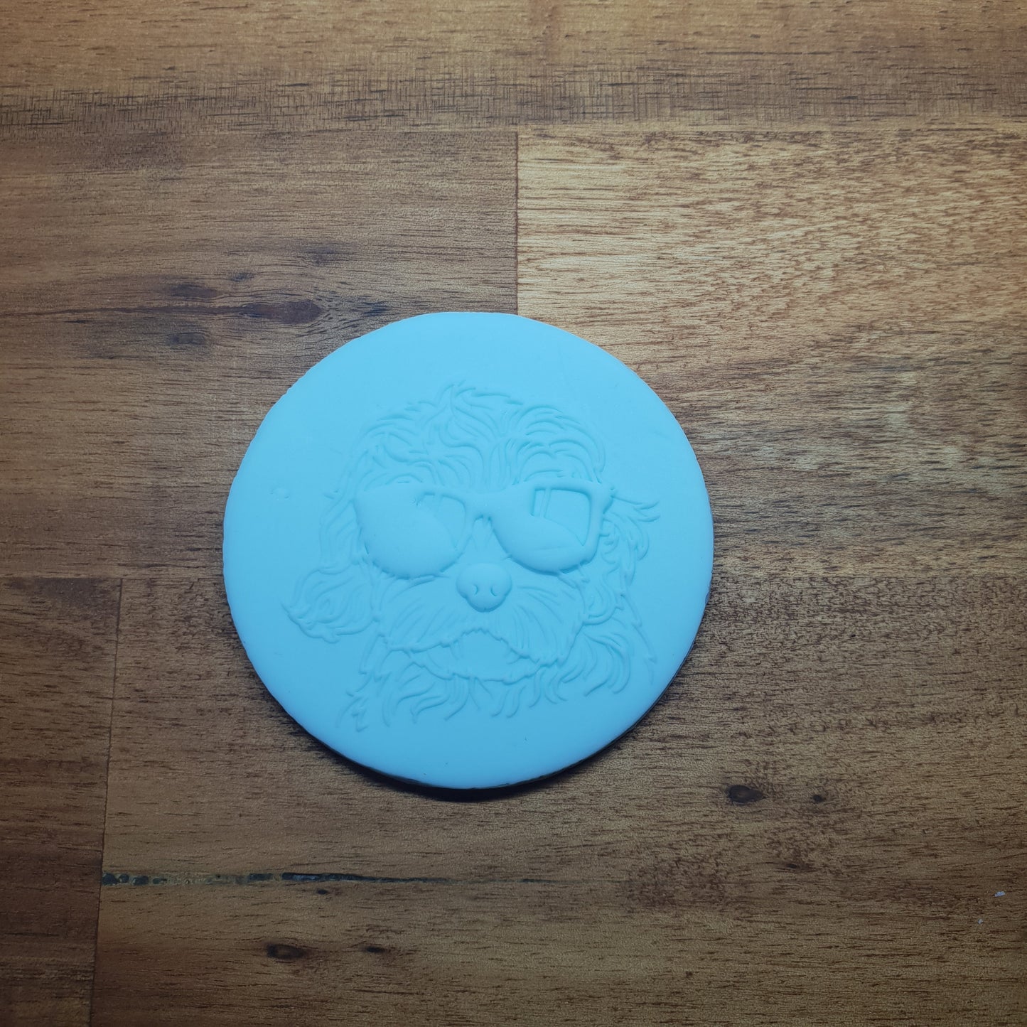 Groodle With Sunglasses. Cool Dog. Raised 3D Embosser. - just-little-luxuries