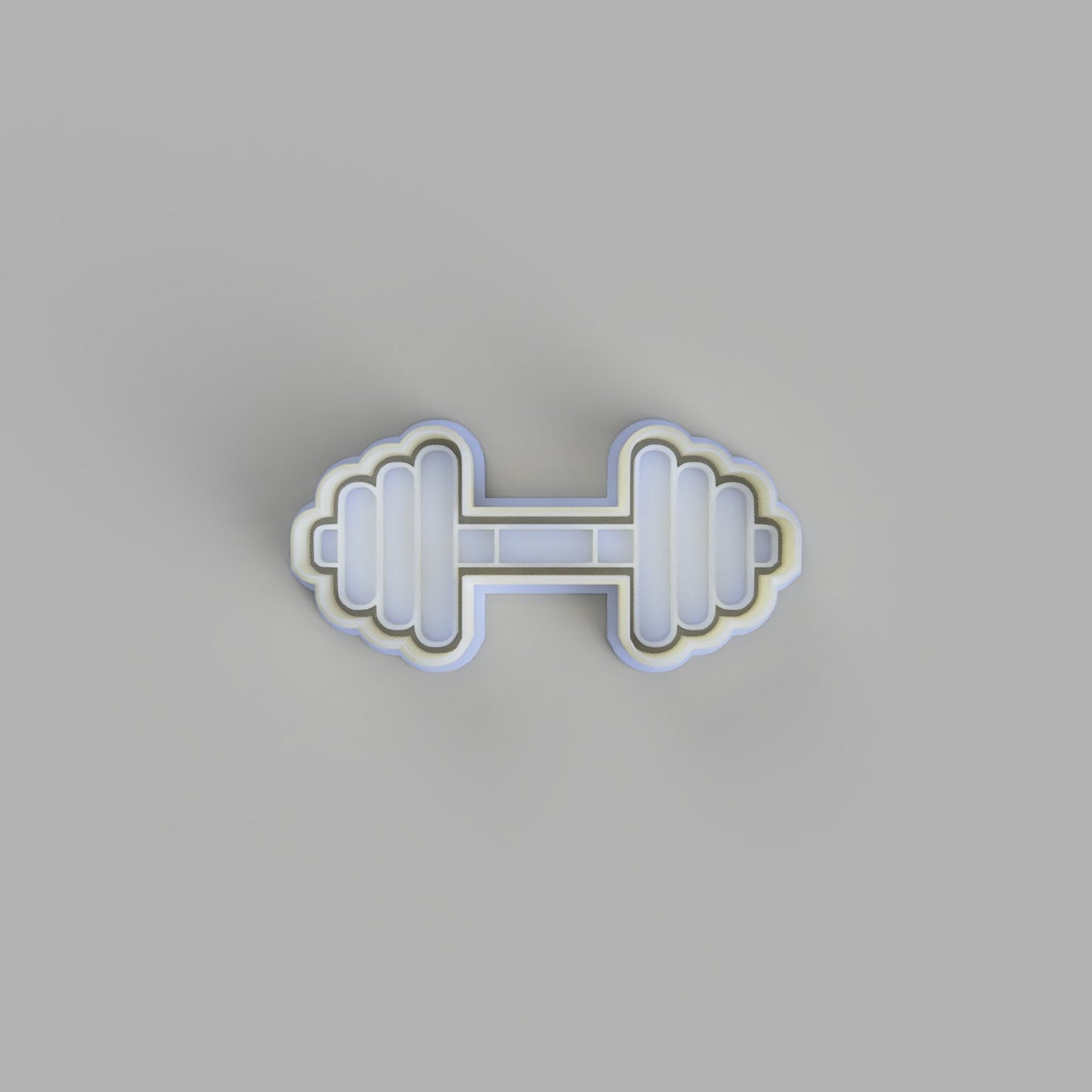 Dumbbell (2) Cookie Cutter and Embosser. - just-little-luxuries