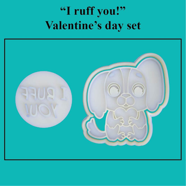 "I ruff you!" Valentine's Day Set - just-little-luxuries