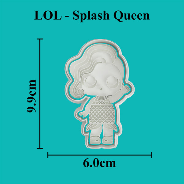 Splash Queen Cookie Cutter