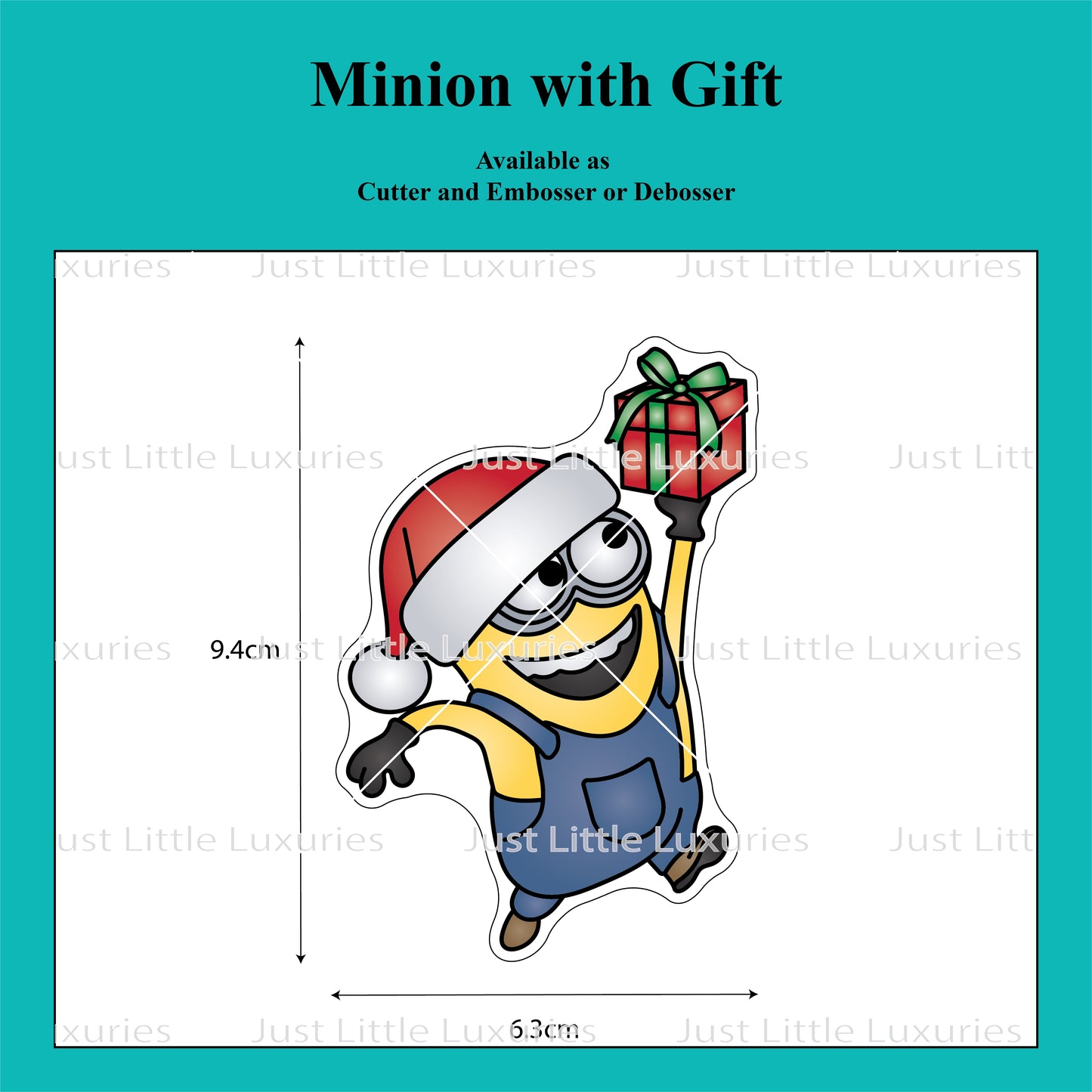 Minion With Gift Cookie Cutter