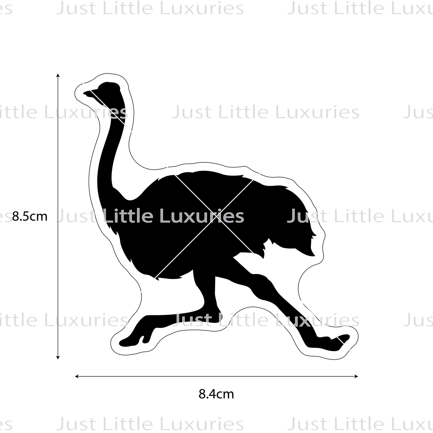 Ostrich Silhouette Cookie Cutter