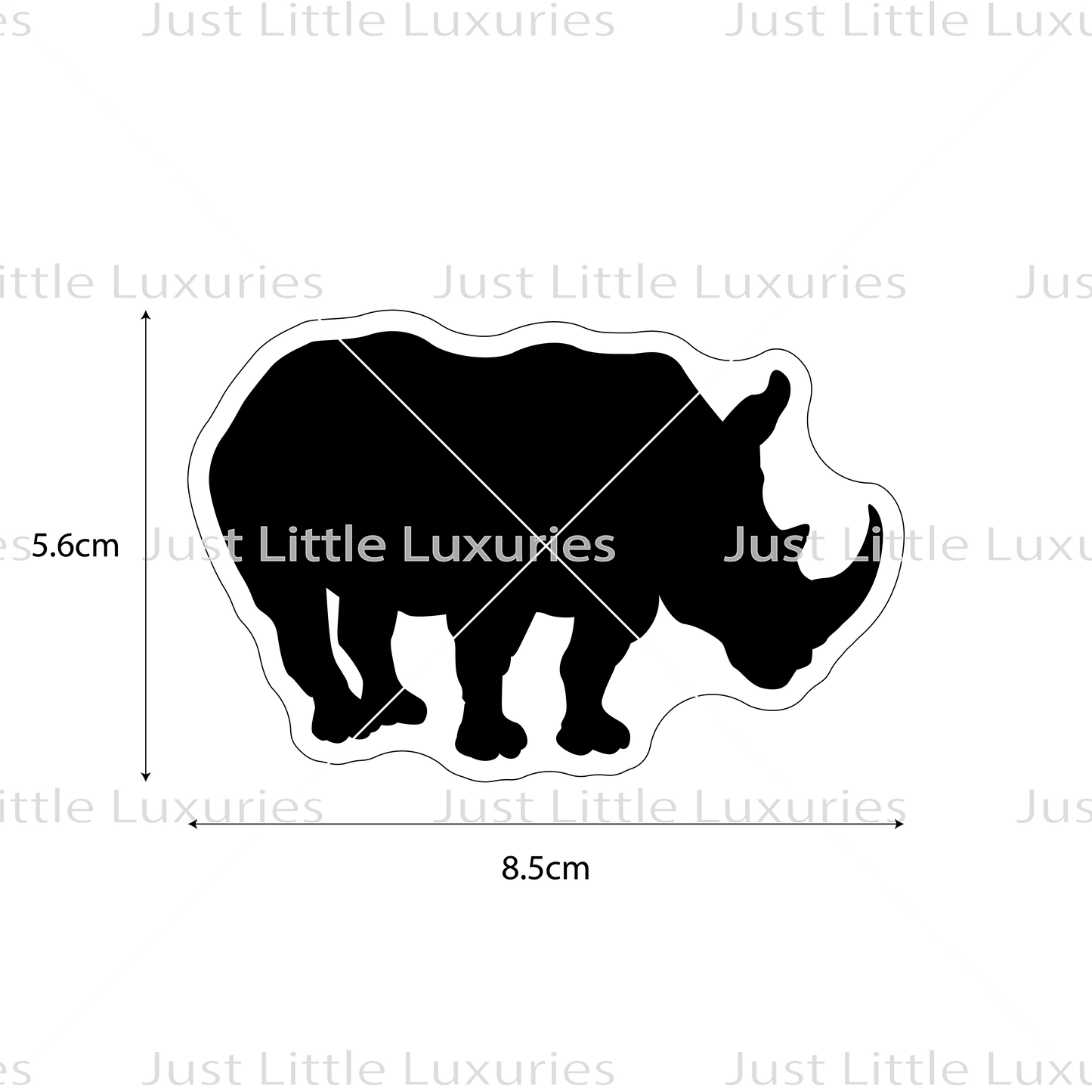 Rhino Silhouette Cookie Cutter