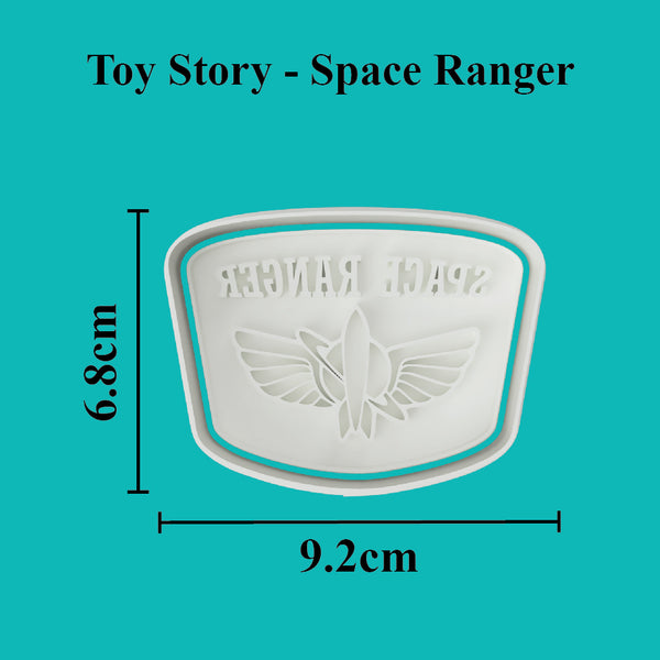 Space Ranger Badge Cookie Cutter