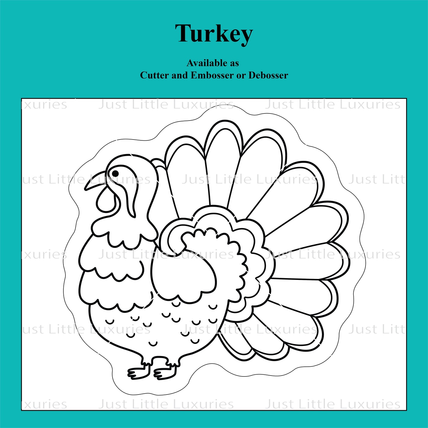 On the Farm - Turkey Cookie Cutter