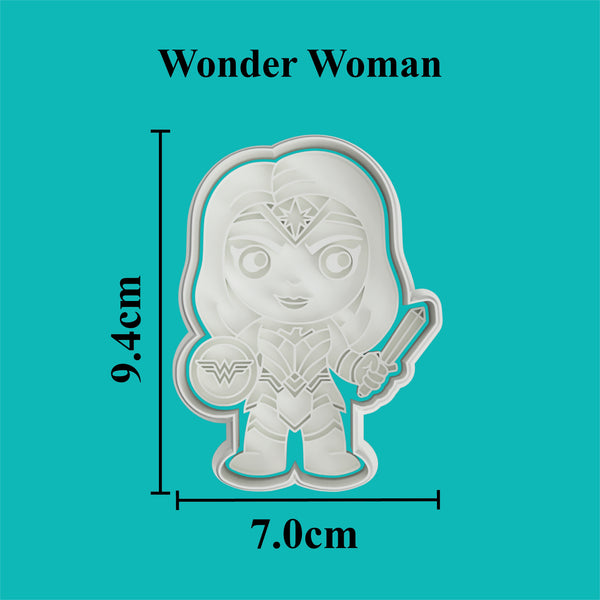 W. Woman Cookie Cutter And Embosser.