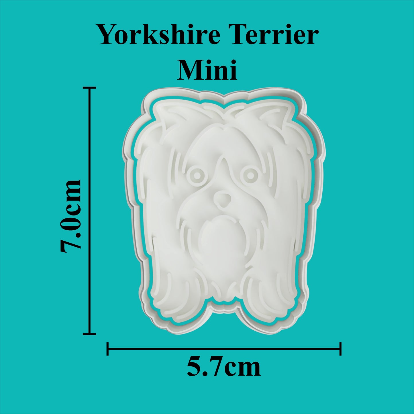 Yorkshire Terrier Cookie Cutter and Embosser