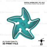 5 Point Ninja Star Cookie Cutter and Embosser (DIGITAL DOWNLOAD)