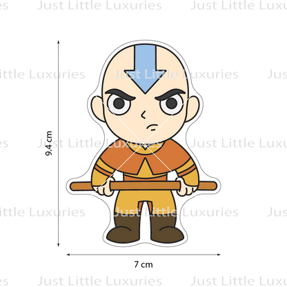 Aang Cookie Cutter and Embosser (DIGITAL DOWNLOAD)