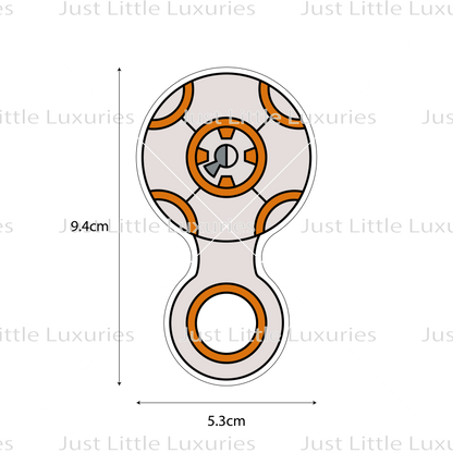 BB-8 Rattle Cookie Cutter (STL - Digital Download)
