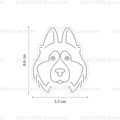 Bohemian Shepherd | Dog Face Cookie Cutter