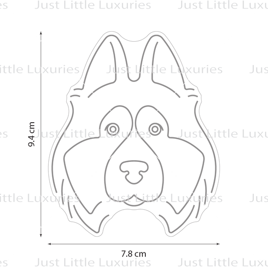 Bohemian Shepherd | Dog Face Cookie Cutter